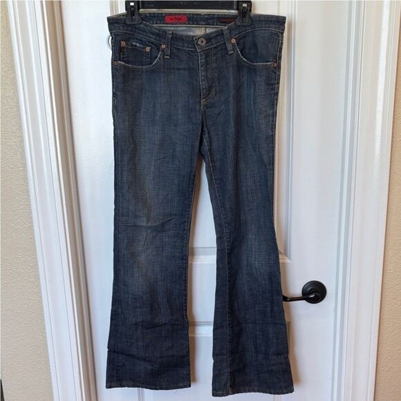 AG Adriano Goldshmied The Angel Jeans Size 31R Medium Wash Bootcut Denim Pants - Picture 2 of 6